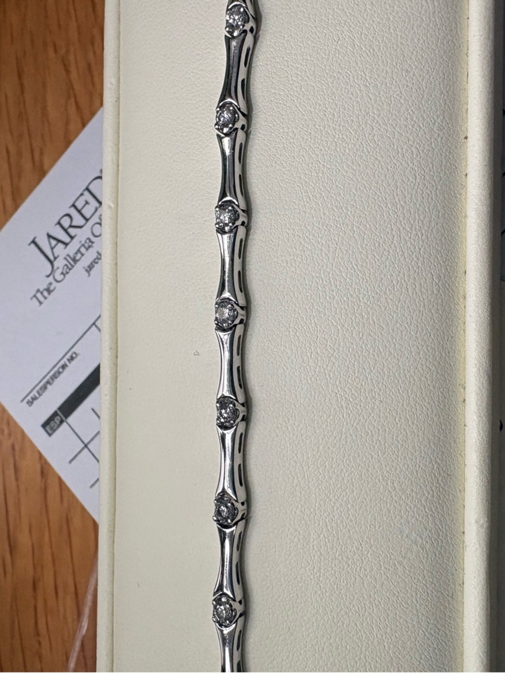 Jared 10K White Gold tennis bracelet 1ct tw. - Picture 7 of 7